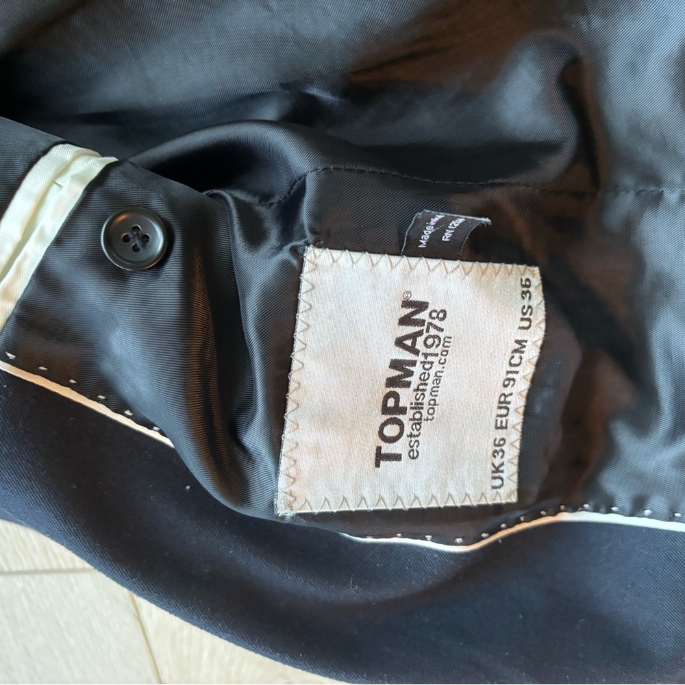 Topman Dark Jacket with Light Accents
